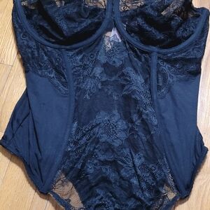 Victoria's Secret Elegant Black Lace Bodysuit